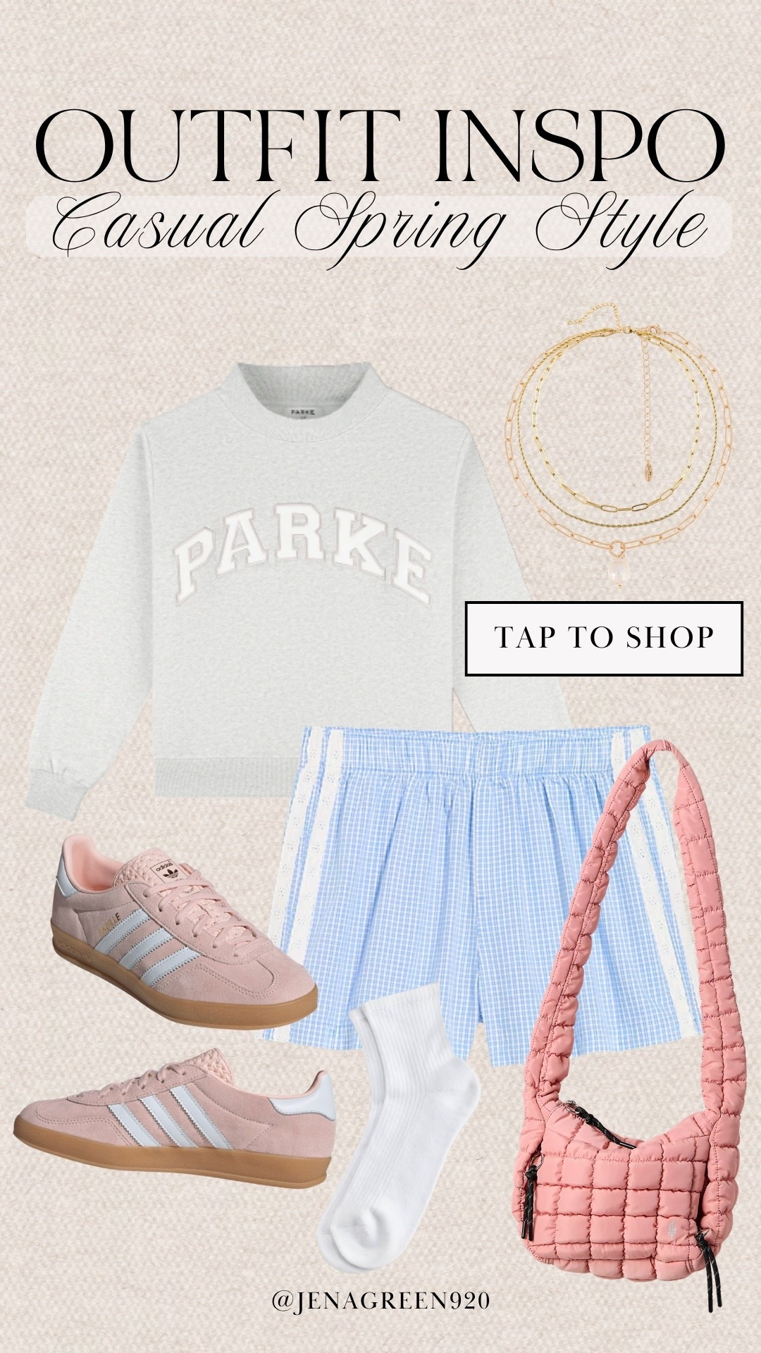 Spring Outfit Inspo | Casual Spring Style | Mock Neck Sweatshirt | Boxer Shorts | Pink Adidas Sneakers

#LTKootd #LTKSeasonal
