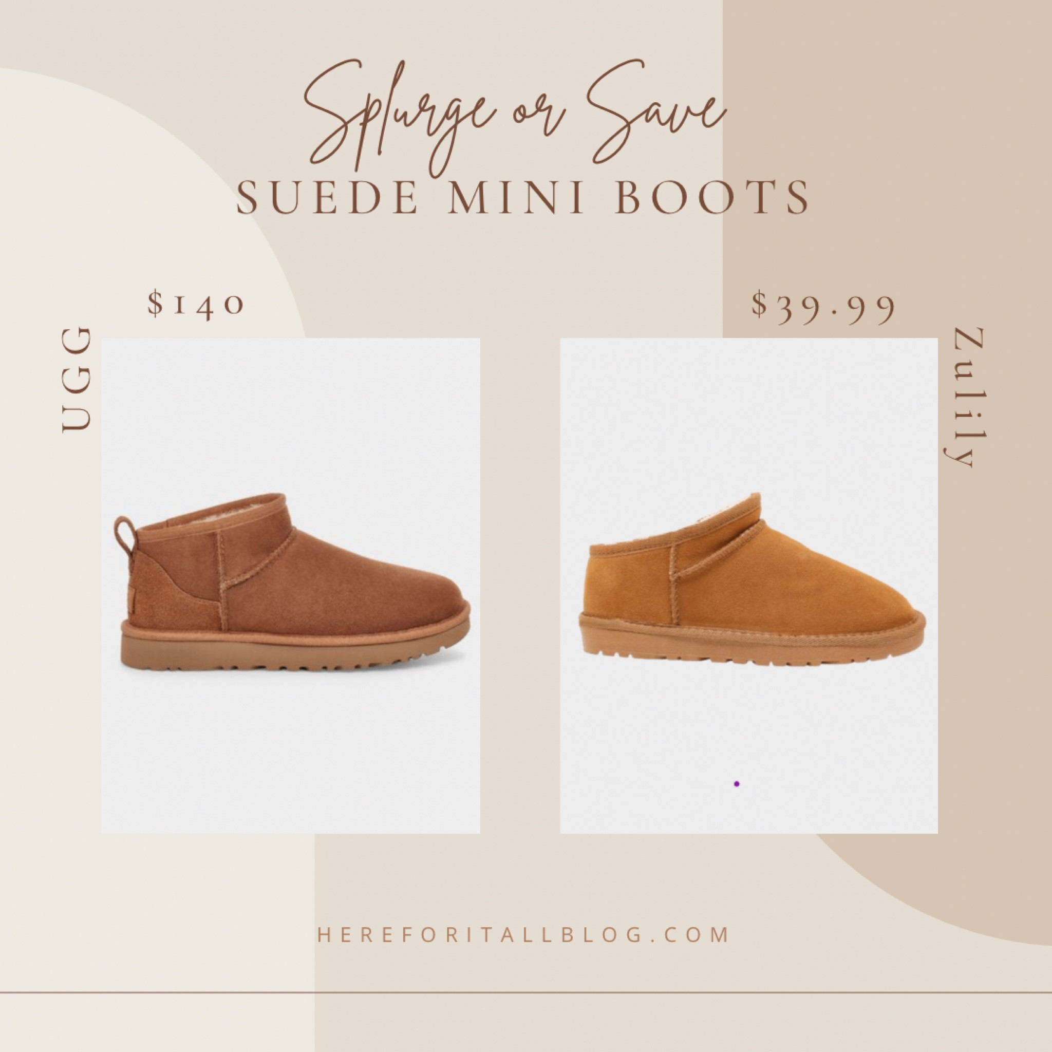 I found a new dupe for the Ugg Ultra Mini boot with good reviews! And I always recommend treating your suede or faux suede with one of the treatments I have linked. It will protect your shoe/bag investment!

#LTKshoecrush #LTKunder50 #LTKFind