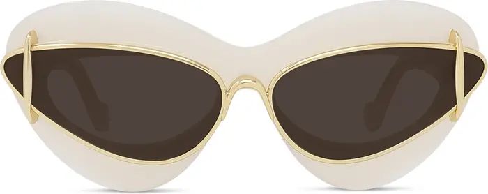 Loewe Double Frame 67mm Oversize Cat Eye Sunglasses | Nordstrom | Nordstrom