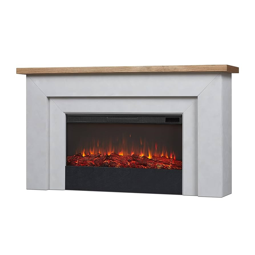 Real Flame Malie 68" Landscape Electric Fireplace with Mantel for Living Room or Bedroom, Replace... | Amazon (US)