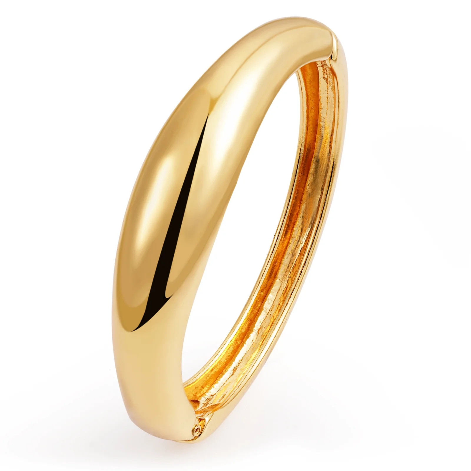 Fashion this season F&S Gold Bracelets for Women, Chunky Gold Bangles, Thick Wide Stackable Cuff ... | Walmart (US)