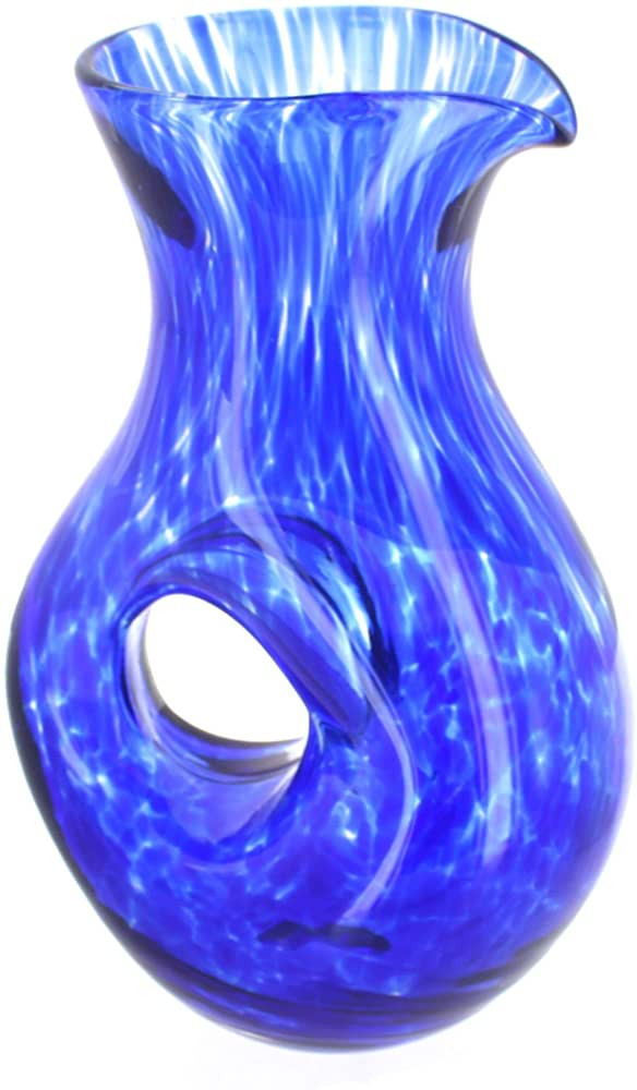 Blue Rose Polish Pottery Cobalt Confetti Tuscany Pierced Pitcher | Amazon (US)