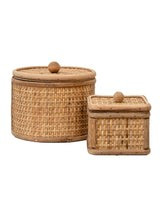 Woven Cane Boxes | Set of 2 | House of Jade Home