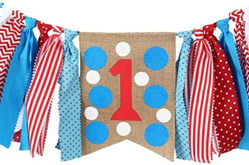 1star Birthday For Dr Seuss Decorations - Dr Seuss party supplies For Highchair Banner-photo Prop Fo | Amazon (US)