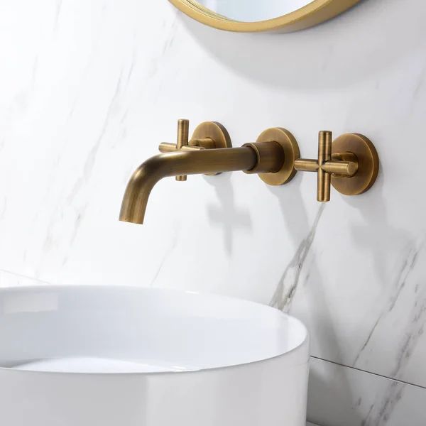 AZ-DD-0016-BR Wall Mounted Bathroom Faucet | Wayfair North America