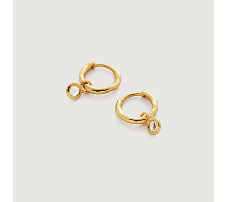 Mini Gem Huggie Earrings | Monica Vinader (US)