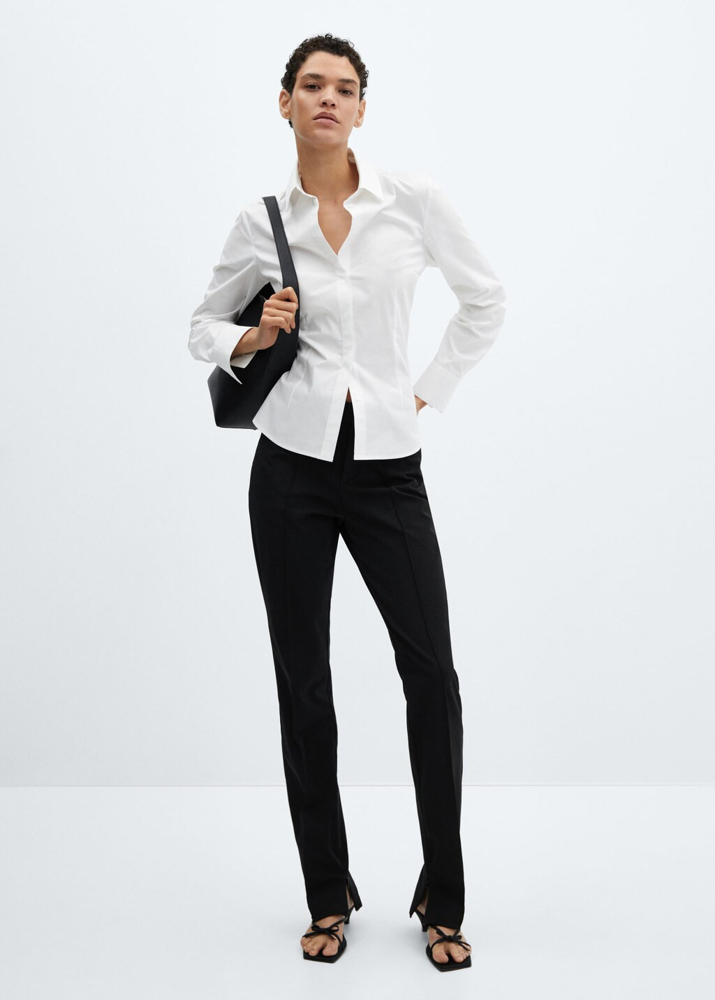 Camicia avvitata cotone -  Donna | Mango Italia | Mango IT