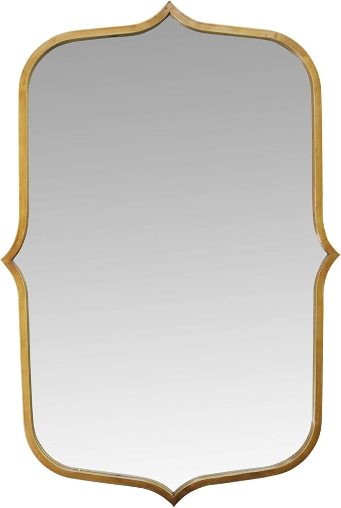 Stratton Home Décor S23701 Mirror, 24.00W X 0.78D X 36.00H, Antique Gold | Amazon (US)