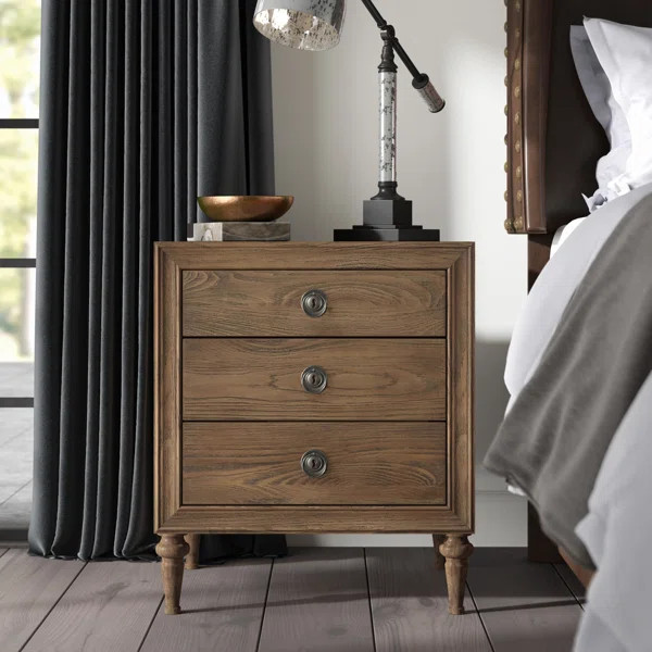 Knollwood 3 Drawer Nightstand | Wayfair North America
