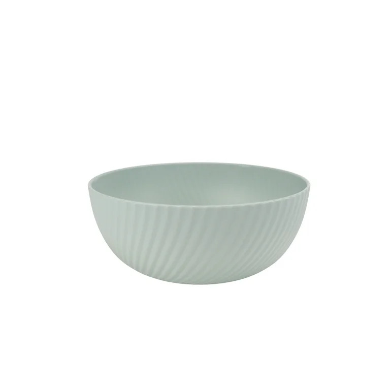 Mainstays - Green Round Plastic Cereal Bowl, Swirl Etched, 38-Ounce | Walmart (US)
