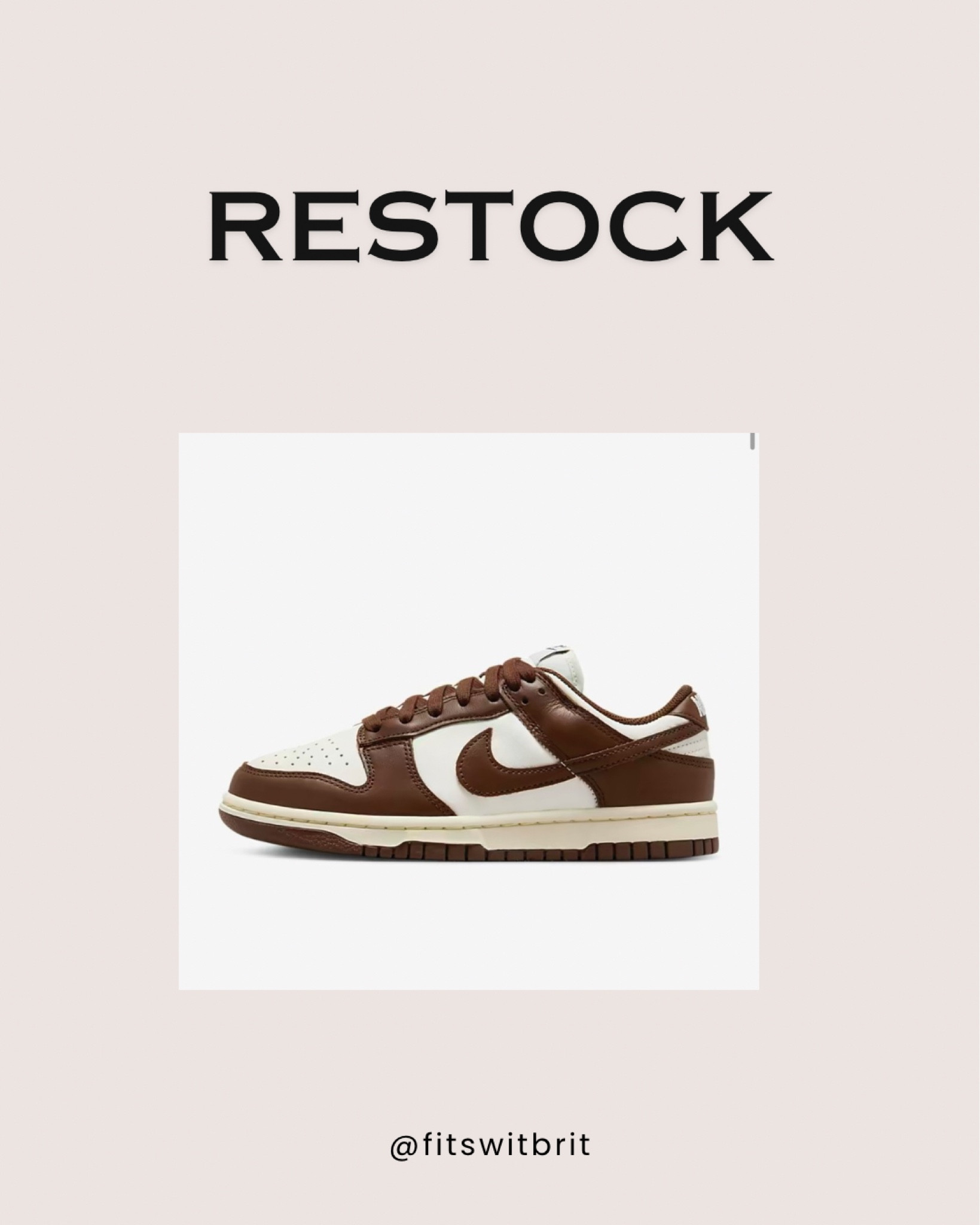Nike dunk low cacao wow restock

#LTKShoeCrush #LTKStyleTip