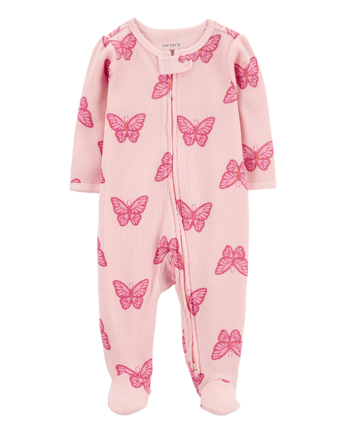 Baby Butterfly 2-Way Zip Thermal Sleep & Play Pajamas | Carter's Inc