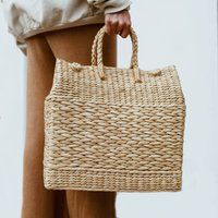 Joy Woven Picnic Bag/ Raffia Handbag | Etsy (UK)
