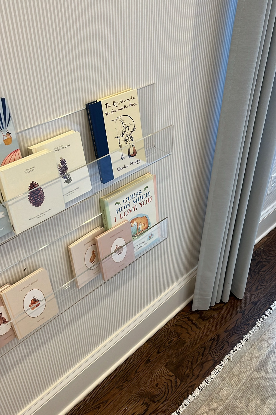 Love this little book corner we set up in the nursery. Hadn’t really planned on it but it felt right and these acrylic shelves are so perfect! Subtle with a touch of modern for this space 

#LTKBaby #LTKHome #LTKFamily