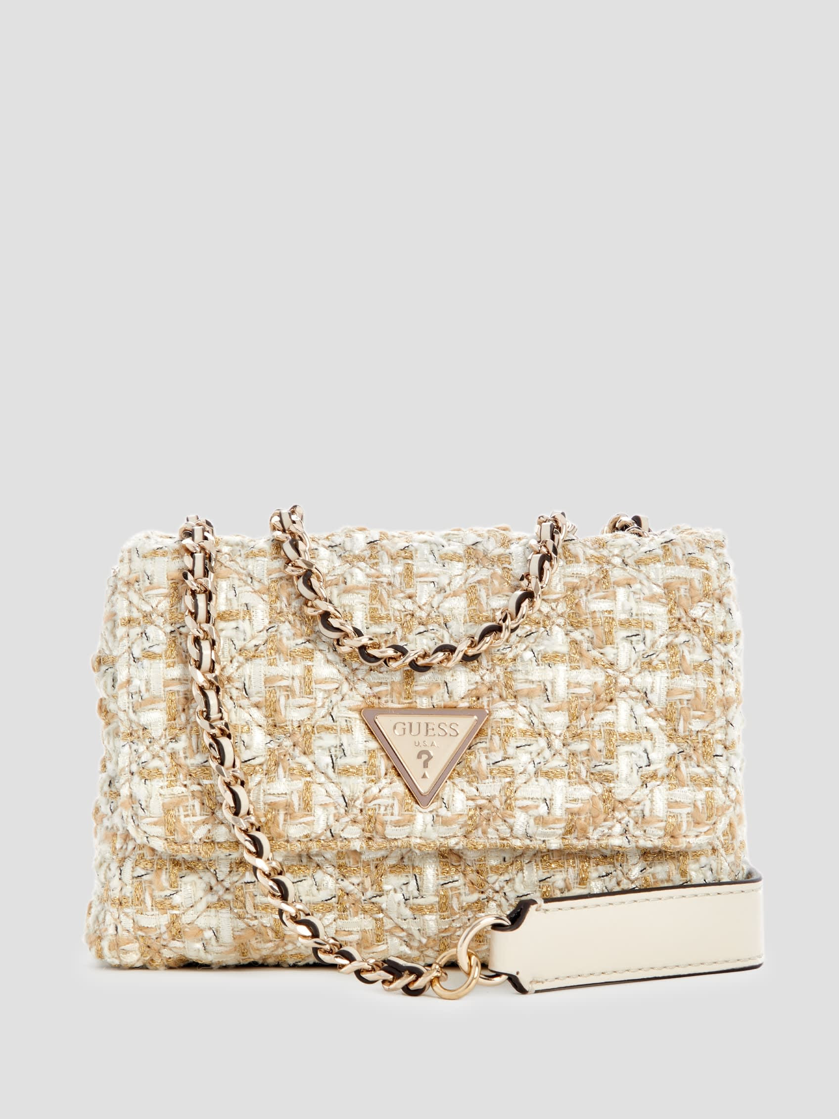 GUESS Giully Tweed Mini Convertible Crossbody | Guess (US)