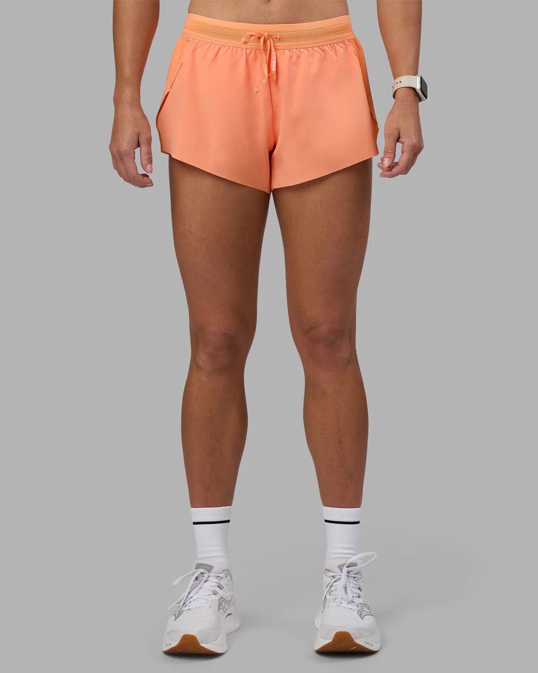 Accelerate 3" Mid-Rise Running Short - Cantaloupe | LSKD | LSKD