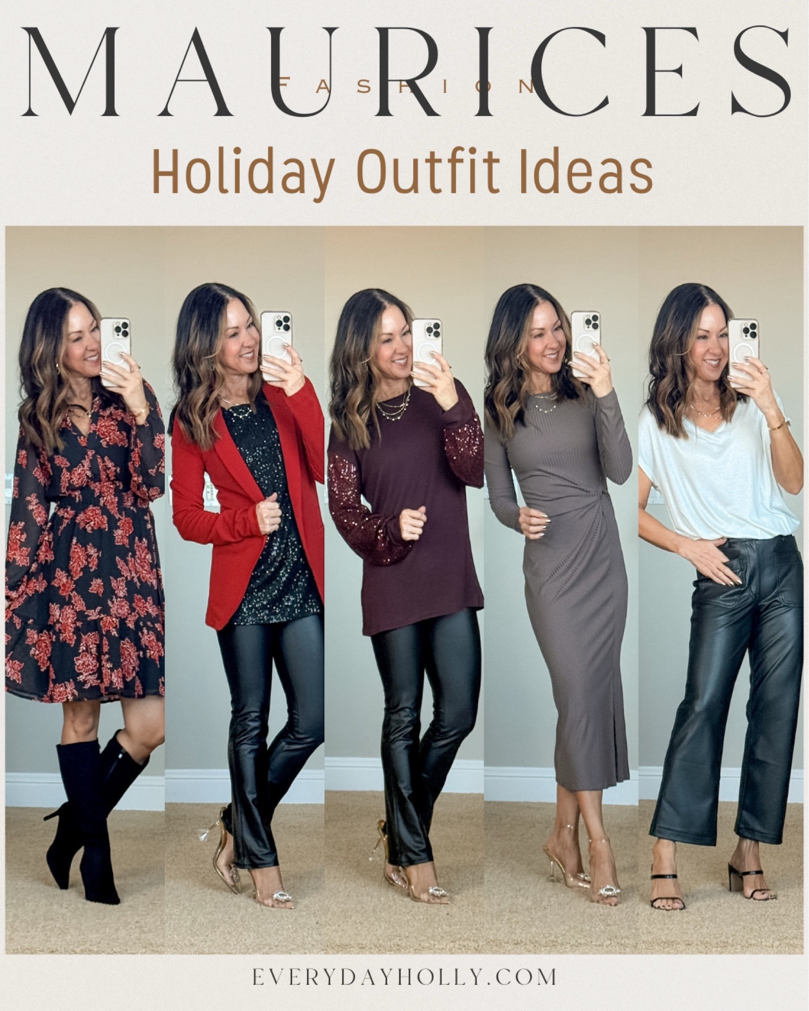 Holiday Party Outfits

For reference I’m 5’1” & 109lbs and wearing an XS in all items and an XS short in the bottoms. 

Outfits inspo  winter outfit  Christmas outfit  everyday outfits  holiday party outfit  floral dresses  sweaters  leather pants  long sleeves  blazers  sequins  nye outfit  Christmas party outfit  EverydayHolly

#LTKStyleTip #LTKOver40 #LTKSeasonal