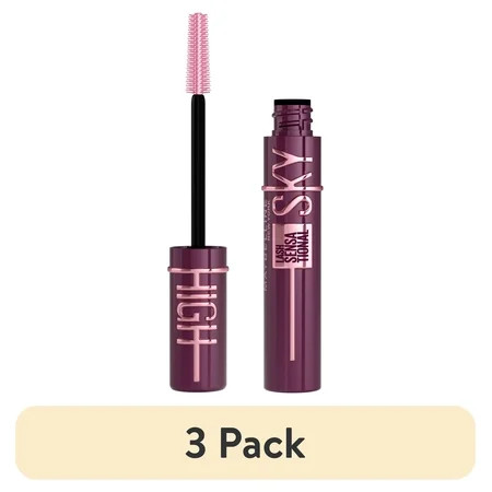 (3 pack) Maybelline Lash Sensational Sky High Washable Lengthening Mascara, Burgundy Haze | Walmart (US)