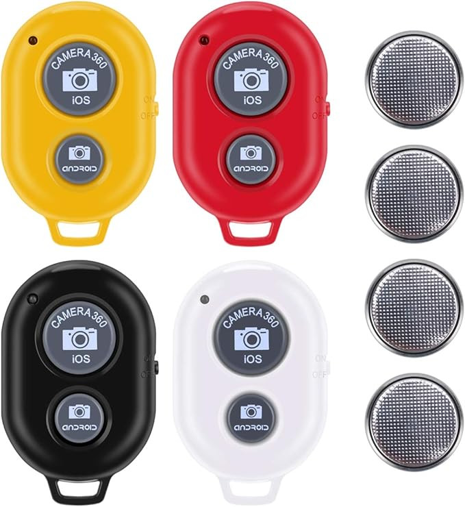 Bluetooth Camera Remote Shutter Control for Smartphones (4 Pack), Tranesca Bluetooth Camera Remot... | Amazon (US)