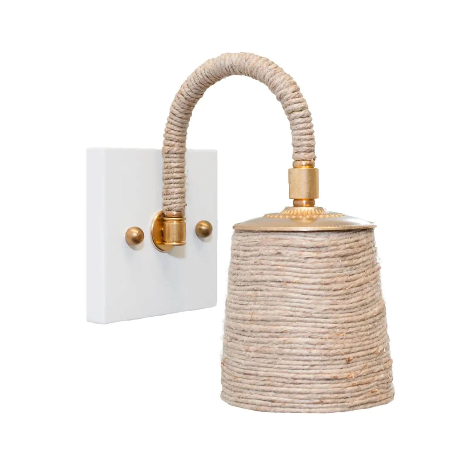 Katy Hemp Wrapped Sconce | Brooke & Lou | Brooke and Lou