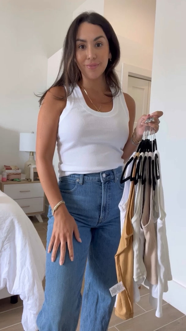 Basic tank haul! I love having tanks like this on hand in my closet. I wear these all the time! My favorites are from abercrombie, everlane, z supply, and free people and target! I wear smalls!

#LTKunder100 #LTKstyletip