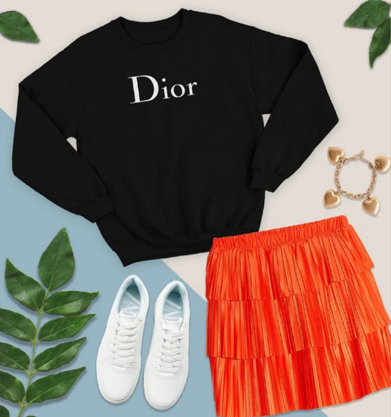 Inspired by Dior Crewneck Sweater Shirt  Vintage Dior Crewneck Nike Sweatshirt | Etsy (US)