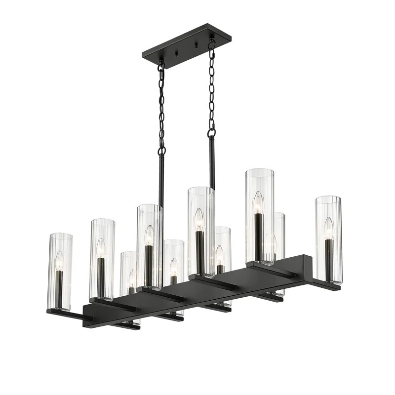 Hewad 10 - Light Dimmable Square / Rectangle Chandelier | Wayfair North America