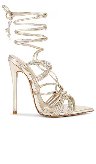 x REVOLVE Erika Sandal in Gold | Revolve Clothing (Global)
