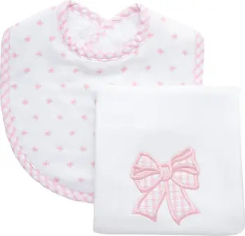 Pretty in Pink Basic Bib & Burp Boxed Set | Nordstrom