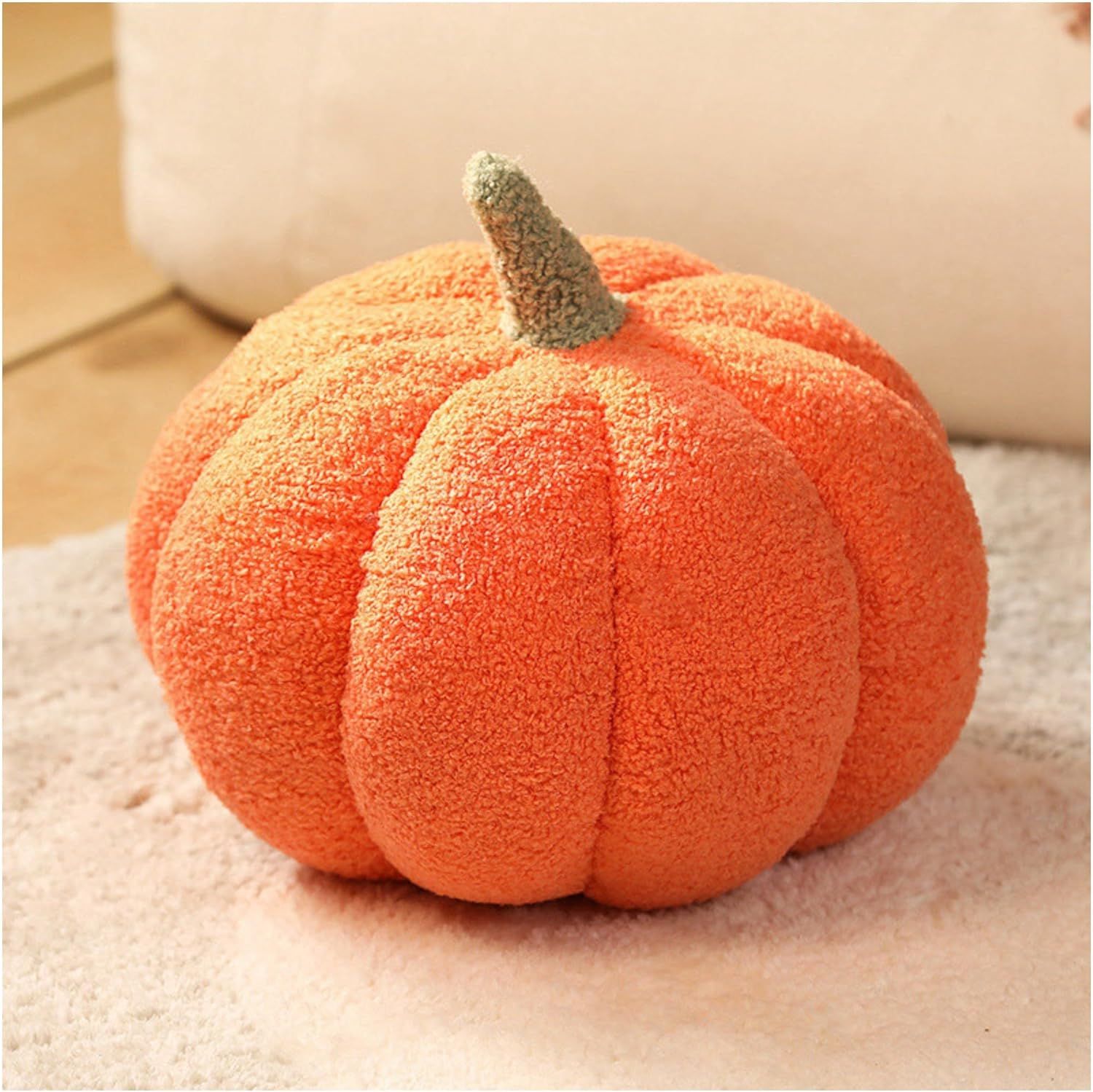 3D Pumpkin Throw Pillow, Pumpkin Plush Pillow Fleece Stuffed Pumpkins Decoration or Party Christm... | Amazon (US)