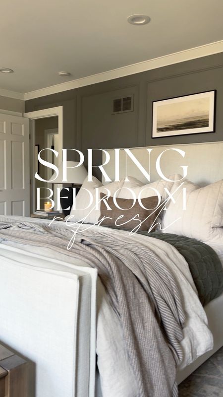 Spring bedding and bedroom refresh from Pottery Barn ✨ loving how light and fresh our bedroom feels for spring! And it still feels cozy!

#LTKVideo #LTKhome #LTKsalealert