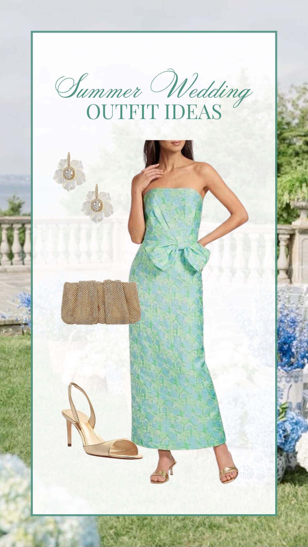 Summer wedding guest outfit idea!