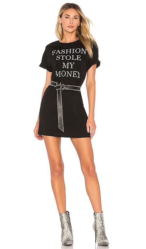 Bardot x REVOLVE Fashion Tee Dress in Black | Revolve Clothing (Global)