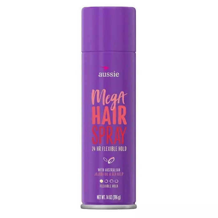 Flexible Hold Aussie Mega Hold Hairspray with Jojoba & Sea Kelp - 140oz | Target