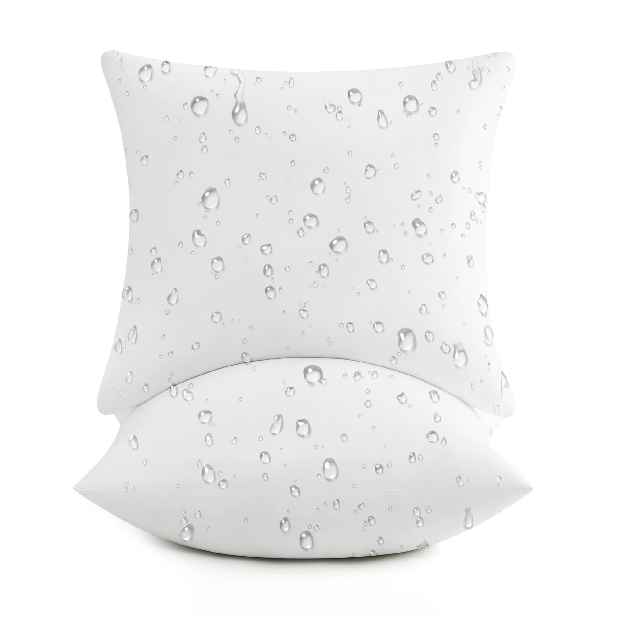 puredown® 18x18 Outdoor Pillow Inserts, Set of 2, Fluffy Soft Waterproof Down Alternative Square... | Amazon (US)