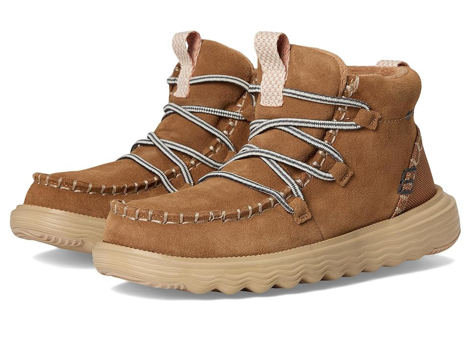 Hey Dude Reyes Suede Women's Boots Tan : 5 M, Synthetic | Zappos
