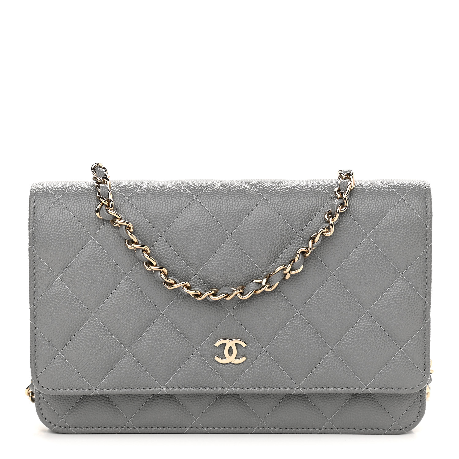 CHANEL

Caviar Quilted Wallet On Chain WOC Grey | Fashionphile