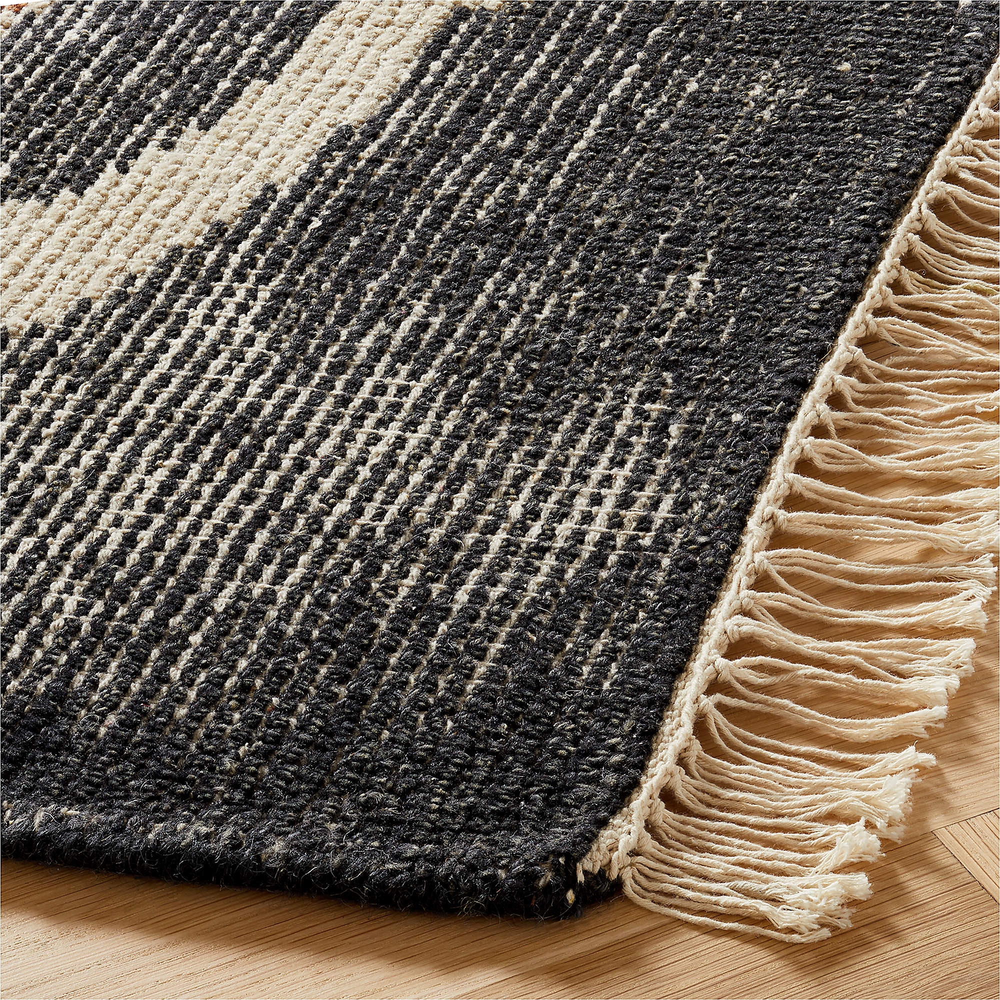 Allure Hand-Knotted Copper Floral Wool Area Rug 8'x10' + Reviews | CB2 | CB2