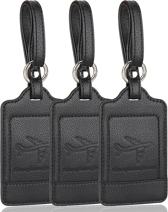 3 Pack Luggage Tags - Quick Install, Privacy Protection, Airplane Travel Essentials for Suitcases... | Amazon (US)