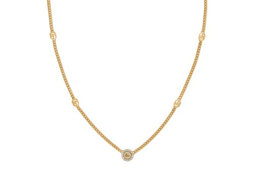 GG Marmont Double G flower necklace | Gucci (US)