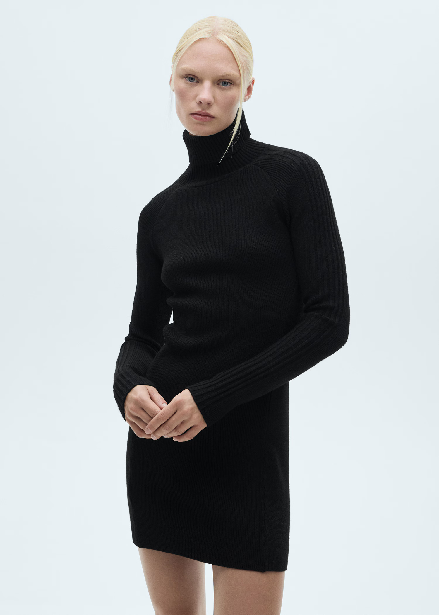 Short turtleneck knitted dress - Women | MANGO USA | Mango (US/MX/AU)