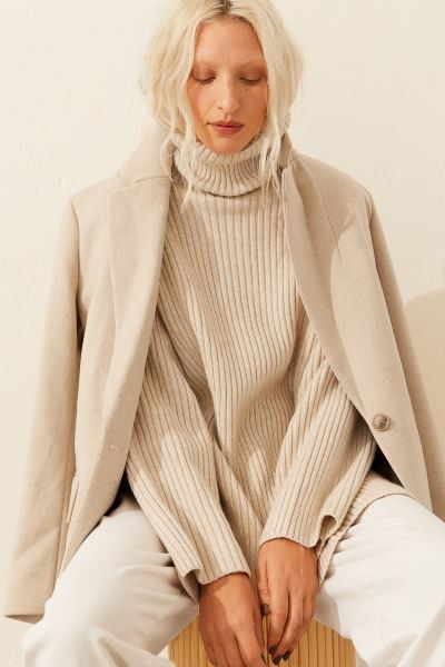 Ribbed Turtleneck Sweater | H&M (US + CA)