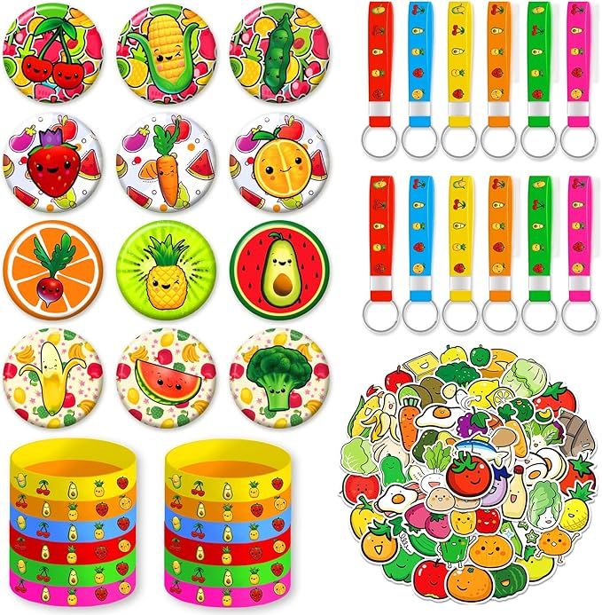 Heidaman Fruit Party Favors，Hey Bear Sensory Fruit Birthday Decorations，Fruit Themed Party Su... | Amazon (US)