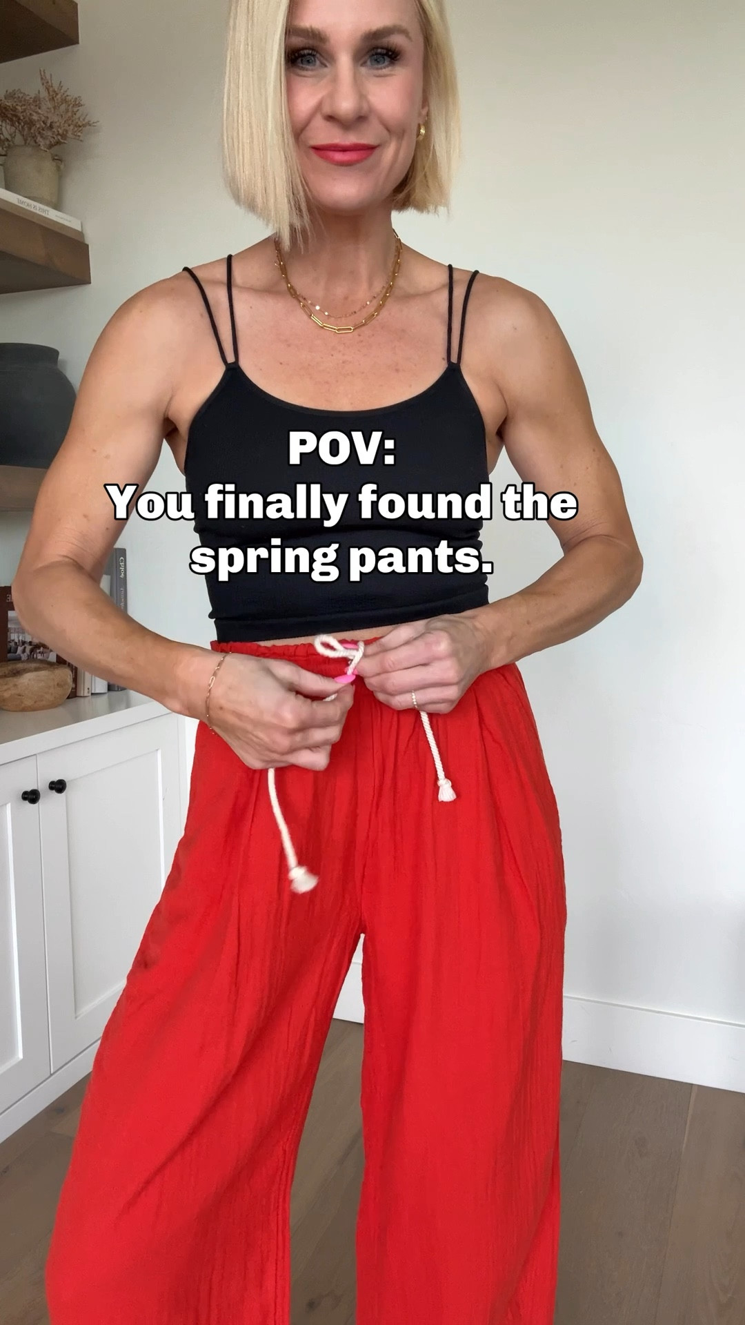 The spring pants I can’t stop wearing!
Lightweight gauze, insanely comfortable (12/10), and actually flattering. They feel like loungewear but look completely styled — The best part is that they come in three and seam lengths for a truly tailored fit. I’m wearing size medium regular length.
Easy to dress up or down and perfect for spring → summer.

#LTKSpringSale #LTKmomlife #LTKOver40