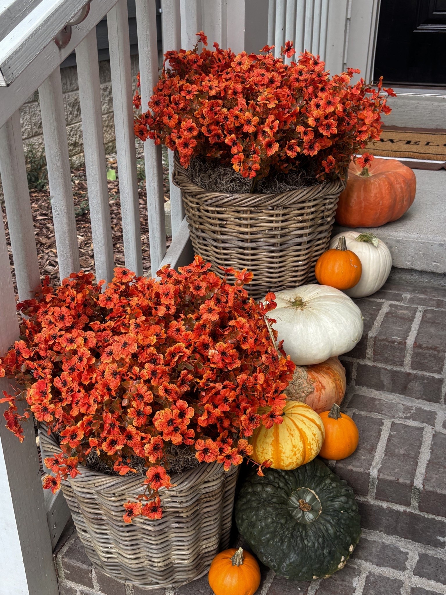 Artificial fall stems I love from Amazon !! 🎃🧡 I ordered 3 boxes total for these 2 basket planters! I also used 1 bag of moss in each planter! 




Fall decor, seasonal, porch decor, outdoor, autumn, faux stems, fall flowers, florals, sidneymarieduke

#LTKSeasonal #LTKHome