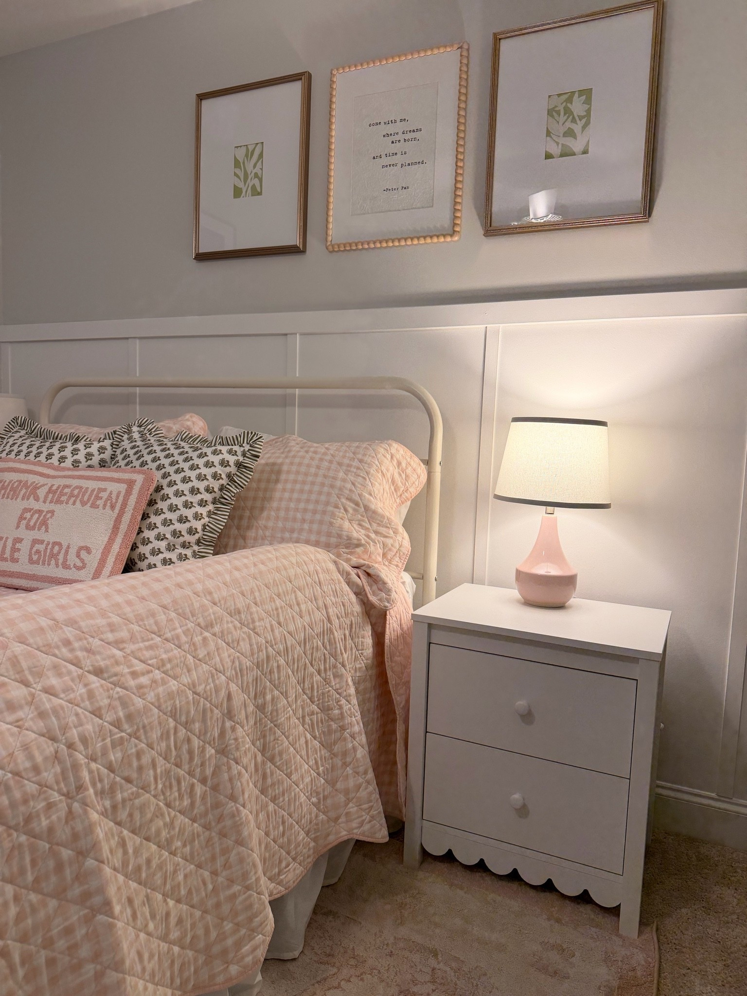 Toddler room glow up! Love this scallop bedside table that is sooo cute and doesn’t break the bank

#LTKmomlife #LTKHome