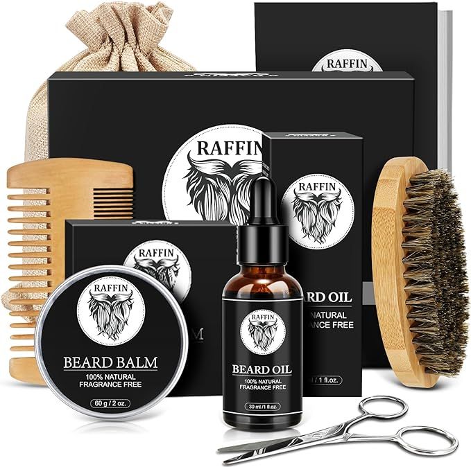 Beard Kit for Men, Gifts for Men Dad/Husband/Daddy/Father/Grandfather/Stepdad, Beard Care Kit for... | Amazon (US)