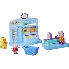 Peppa Pig Peppa’s Adventures Peppa’s Supermarket Playset Preschool Toy: Includes 2 Figures an... | Amazon (US)