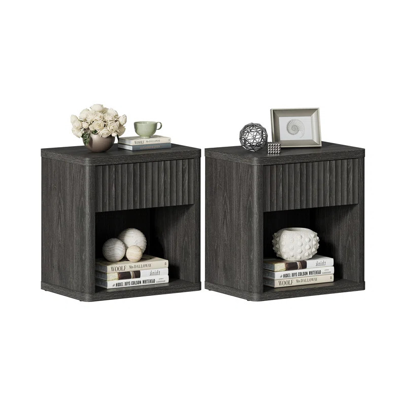 1 - Drawer Nightstand in Beige | Wayfair North America