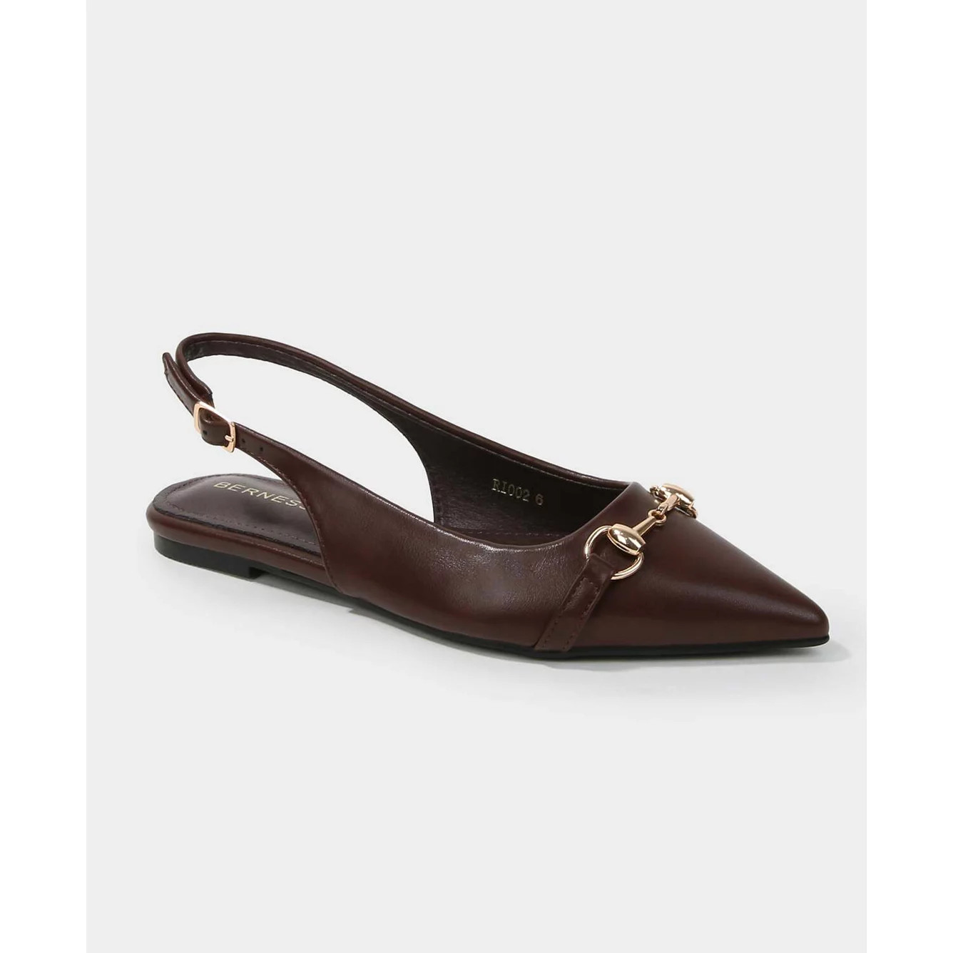 Berness Rio02 Slingback Flats with Gold-Tone Bit | Kohl's